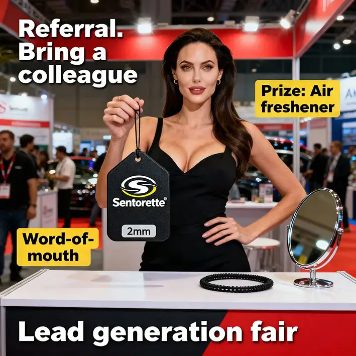 поощряй сарафанное радио, даря ароматизатор каждому новому контакту